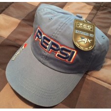 PEPSI Strapback Hat NEW Soda Pop Headwear Hombres Cap AHEAD Extreme Fit Royal Blue  eb-29731311